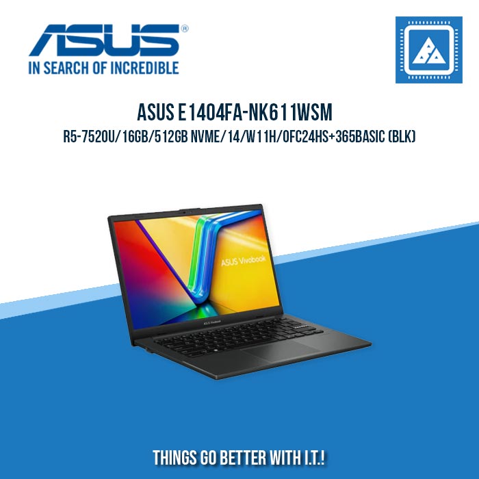 ASUS E1404FA-NK611WSM R5-7520U/16GB/512GB NVME | BEST FOR STUDENTS LAPTOP ASUS E1404FA-NK611WSM R5-7520U/16GB/512GB NVME | BEST FOR STUDENTS LAPTOP